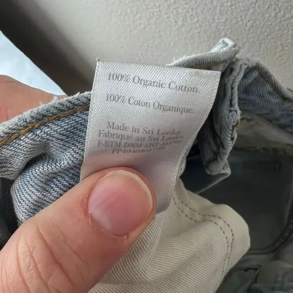 Everlane Women's A-Line Denim Shorts Light Blue High-Waisted Size 28 - Picture 6 of 6